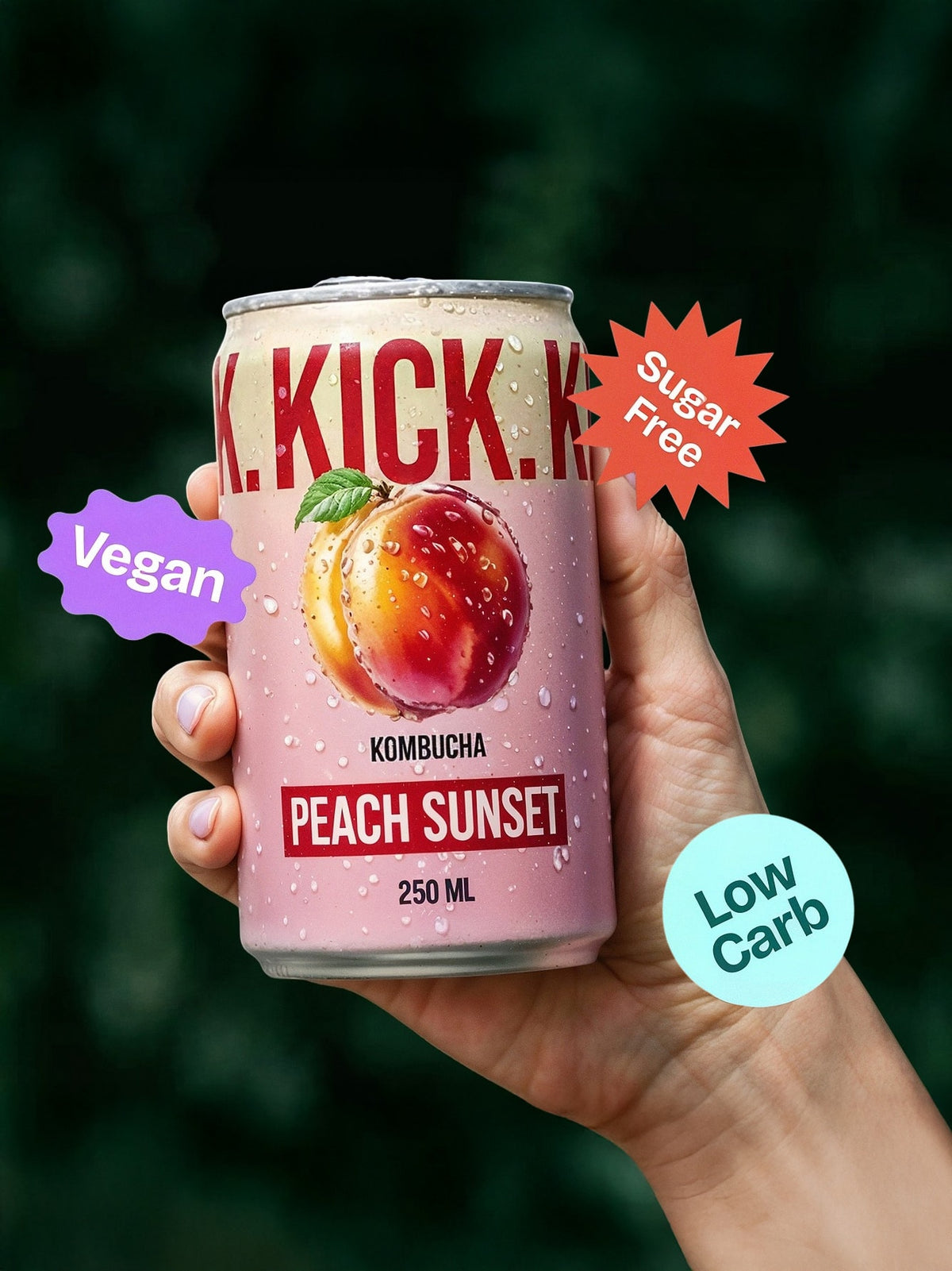Peach Sunset Kombucha